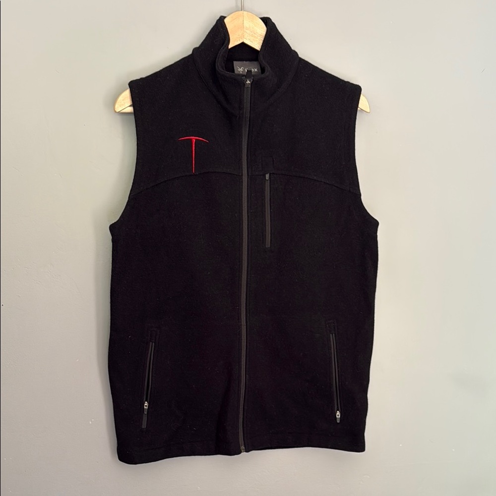 Ibex Men's Black Wool Vest